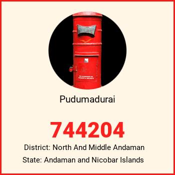 Pudumadurai pin code, district North And Middle Andaman in Andaman and Nicobar Islands