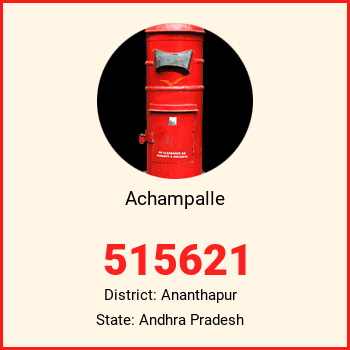 Achampalle pin code, district Ananthapur in Andhra Pradesh