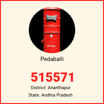 Pedaballi pin code, district Ananthapur in Andhra Pradesh