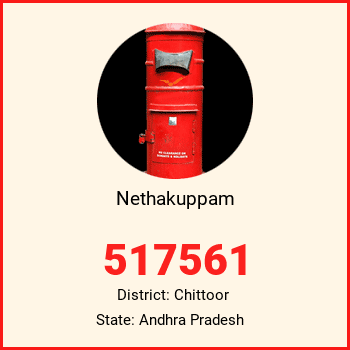 Nethakuppam pin code, district Chittoor in Andhra Pradesh