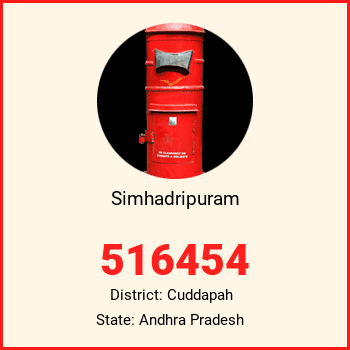 Simhadripuram pin code, district Cuddapah in Andhra Pradesh