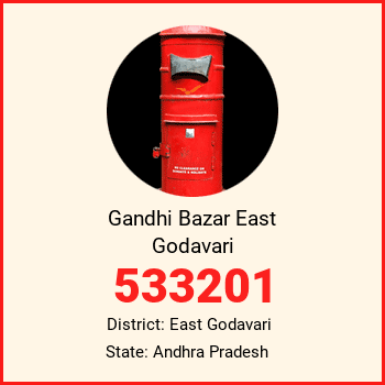 Gandhi Bazar East Godavari pin code, district East Godavari in Andhra Pradesh