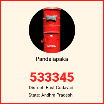 Pandalapaka pin code, district East Godavari in Andhra Pradesh