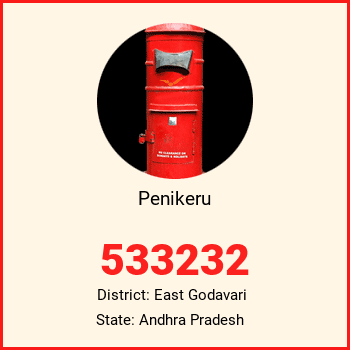 Penikeru pin code, district East Godavari in Andhra Pradesh