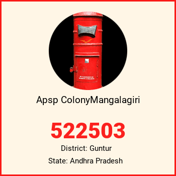 Apsp ColonyMangalagiri pin code, district Guntur in Andhra Pradesh