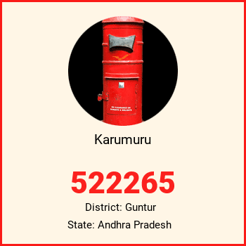 Karumuru pin code, district Guntur in Andhra Pradesh