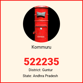Kommuru pin code, district Guntur in Andhra Pradesh
