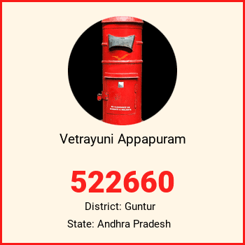 Vetrayuni Appapuram pin code, district Guntur in Andhra Pradesh