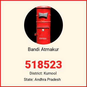 Bandi Atmakur pin code, district Kurnool in Andhra Pradesh