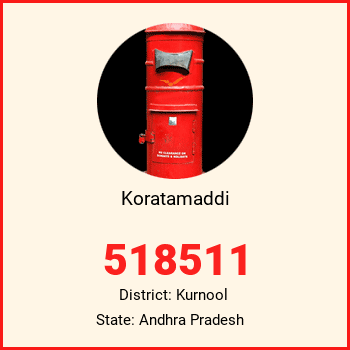 Koratamaddi pin code, district Kurnool in Andhra Pradesh