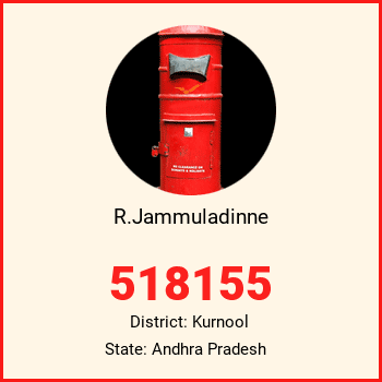 R.Jammuladinne pin code, district Kurnool in Andhra Pradesh