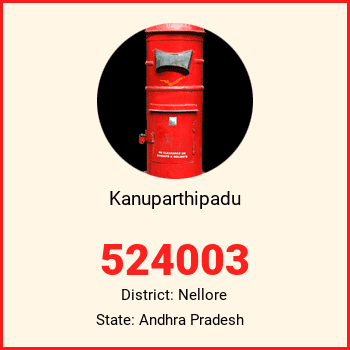 Kanuparthipadu pin code, district Nellore in Andhra Pradesh