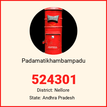 Padamatikhambampadu pin code, district Nellore in Andhra Pradesh