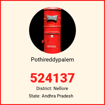 Pothireddypalem pin code, district Nellore in Andhra Pradesh