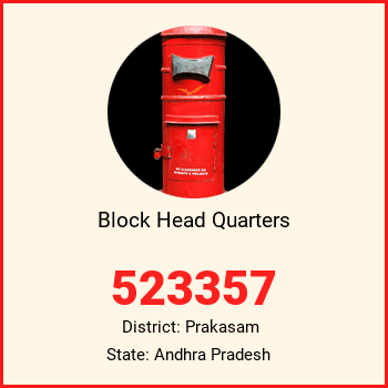 Block Head Quarters pin code, district Prakasam in Andhra Pradesh