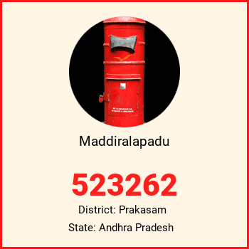 Maddiralapadu pin code, district Prakasam in Andhra Pradesh