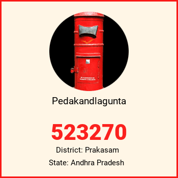 Pedakandlagunta pin code, district Prakasam in Andhra Pradesh