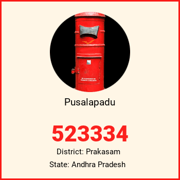 Pusalapadu pin code, district Prakasam in Andhra Pradesh