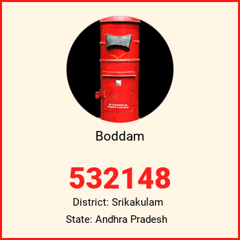 Boddam pin code, district Srikakulam in Andhra Pradesh