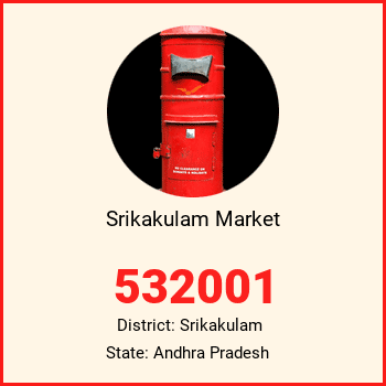 Srikakulam Market pin code, district Srikakulam in Andhra Pradesh