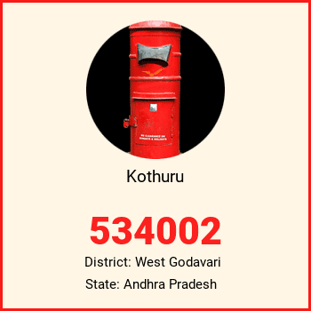 Kothuru pin code, district West Godavari in Andhra Pradesh