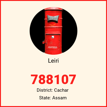 Leiri pin code, district Cachar in Assam
