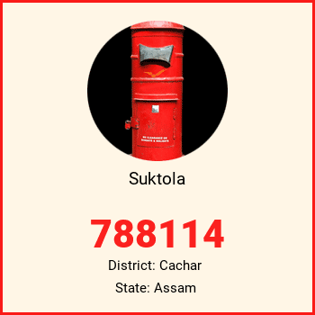 Suktola pin code, district Cachar in Assam