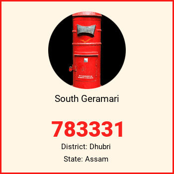 South Geramari pin code, district Dhubri in Assam