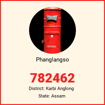 Phanglangso pin code, district Karbi Anglong in Assam