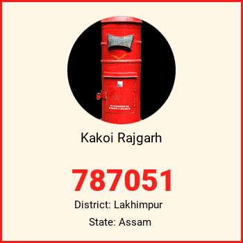 Kakoi Rajgarh pin code, district Lakhimpur in Assam