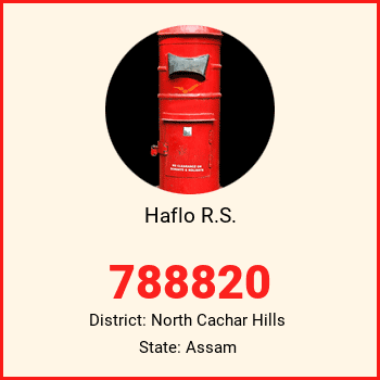 Haflo R.S. pin code, district North Cachar Hills in Assam