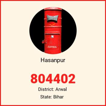 Hasanpur pin code, district Arwal in Bihar