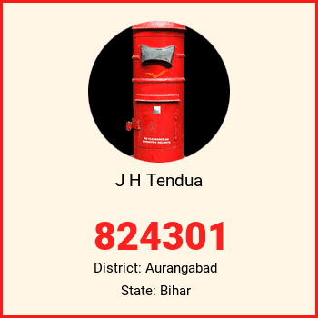 J H Tendua pin code, district Aurangabad in Bihar