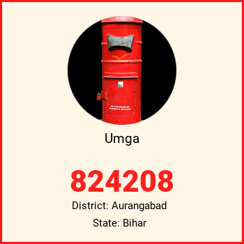 Umga pin code, district Aurangabad in Bihar