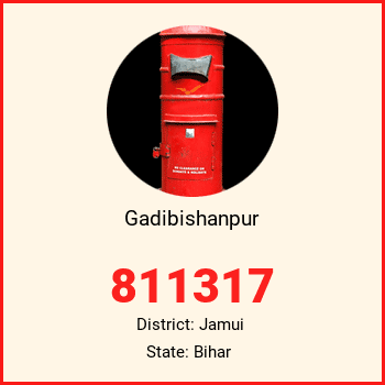 Gadibishanpur pin code, district Jamui in Bihar
