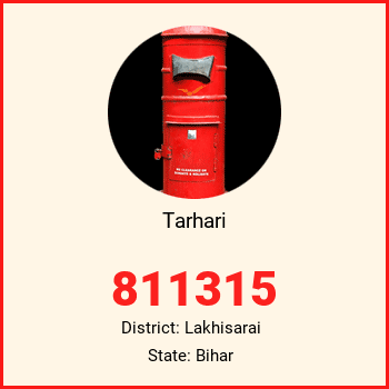 Tarhari pin code, district Lakhisarai in Bihar