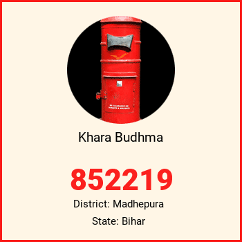 Khara Budhma pin code, district Madhepura in Bihar