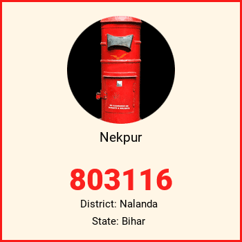 Nekpur pin code, district Nalanda in Bihar