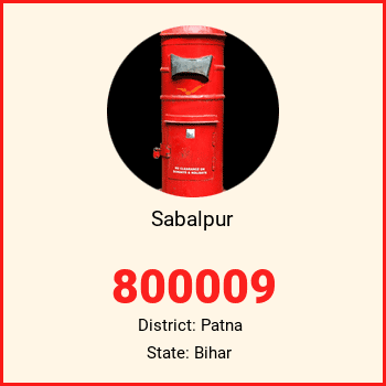 Sabalpur pin code, district Patna in Bihar