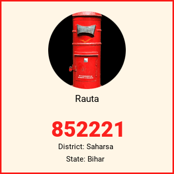 Rauta pin code, district Saharsa in Bihar