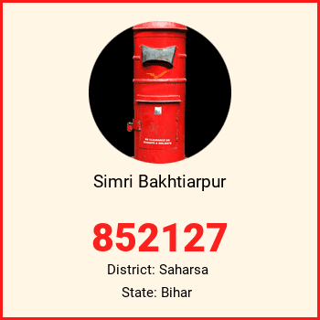Simri Bakhtiarpur pin code, district Saharsa in Bihar