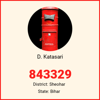 D. Katasari pin code, district Sheohar in Bihar
