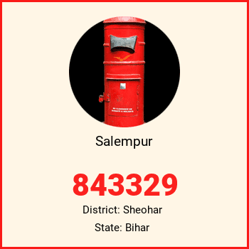 Salempur pin code, district Sheohar in Bihar