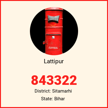 Lattipur pin code, district Sitamarhi in Bihar