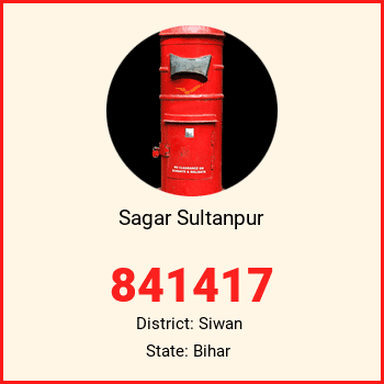 Sagar Sultanpur pin code, district Siwan in Bihar