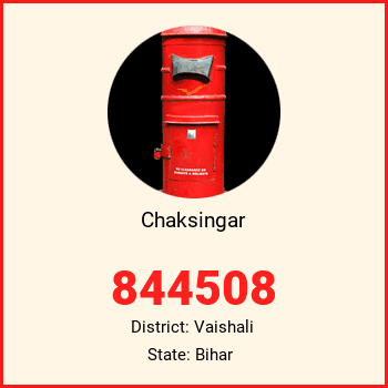 Chaksingar pin code, district Vaishali in Bihar