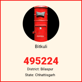 Bitkuli pin code, district Bilaspur in Chhattisgarh