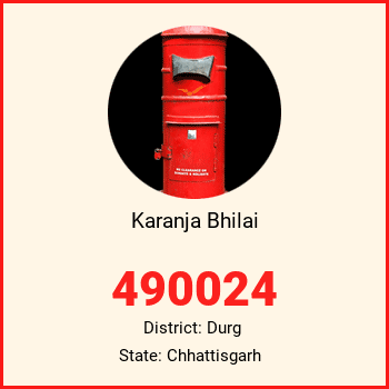 Karanja Bhilai pin code, district Durg in Chhattisgarh