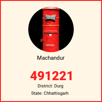 Machandur pin code, district Durg in Chhattisgarh