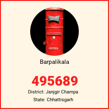Barpalikala pin code, district Janjgir Champa in Chhattisgarh